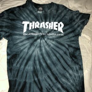 Thrasher skateboard magazine tie dye t-shirt